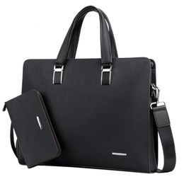 Laptop Bags Business 156 Luxury Bag Briefcase Handbag Briefcases Men's Designer Fashion Leather Male Shoulder Tote Man 231027