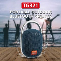 Mini Speakers Portable Bluetooth Speaker IPX7 Waterproof Wireless Mini Column Outdoor Speakers with Hook Dustproof USB