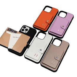 Phone Case With Card Holder Designer iPhone Case for iphone 15 Pro Max Cases Apple 14 Pro Max 11 12 13 XR XS 15 Plus Luxury Leather Wallet Cellphone Cases Cover