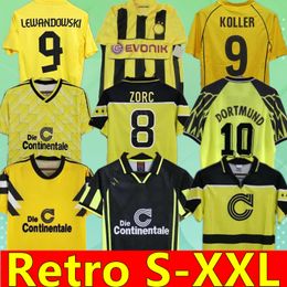 Soccer Jerseys 98 99 retro 01 02 soccer jerseys 00 02 classic football shirts Lewandowski ROSICKY BOBIC KOLLER 95 96 97 94 95 12 13 REUS MOLLER Dortmund