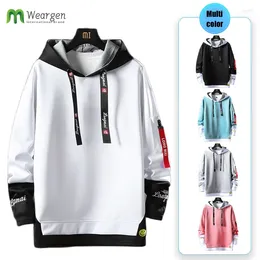 Men's Hoodies Spring Hoodie Men Hip Hop Sweatshirt Streetwear Casual Fashion Clothing Korean Loose Solid Pullover LM-WY7040