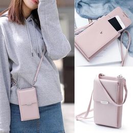 Summer Style Women Wallet Cell Phone Wallet Big Card Holders Handbag Purse Clutch Messenger Shoulder Straps Bag1301Y