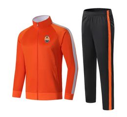 FC Shakhtar Donetsk Men adult children leisure sport set outdoor warm Full zipper sports leisure set sweatshirt in winter