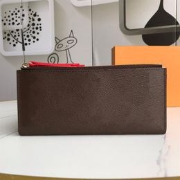 Original Luxurys Designers ladies coin Wallets Cowhide Monograms Empreinte leather Adele zipper purse credit card holder bag purse312W