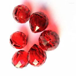 Chandelier Crystal Top Quality 100pcs/lot 20mm Red Color K9 Balls Home Decoration Door Glass Curtain Sphere Wedding