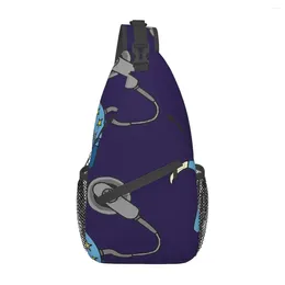 Duffel Bags Cochlear Implant - Blue Chest Bag Retro Durable Out Nice Gift Customizable