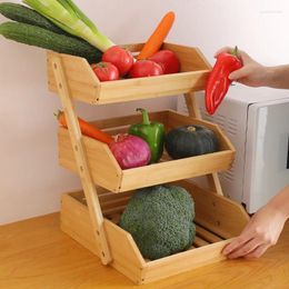 Kitchen Storage Multifunctional Rack Multi-layer Desktop Snack Water Fruit Basket And Vegetable