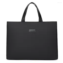 Briefcases Men's Business Bag Conference Handbags Women's Fashion A4 Document Portable Oxford Cloth Briefcase