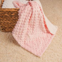 Blankets Style Wholesale Blanket Baby Girls And Boys Quilt Customized Name Embroidery Sleeping Babys Many Size Colors