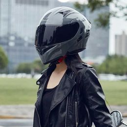 Motorcycle Helmets Motorcycle Helmets Modular Flip Up Double Visors Helmet Full Face Casque Moto Racing Motocross DOT MotocicletaL21029