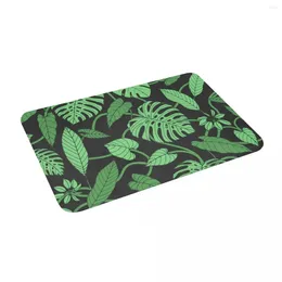 Carpets Tropical Pattern With Leaves Non Slip Absorbent Memory Foam Bath Mat For Home Decor/Kitchen/Entry/Indoor/Outdoor/Living Room