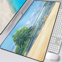 Mouse Pads Wrist Summer Landscape Art Mouse Pad Mousepad Gamer 900x400 Rubber Keyboard Mats Desk Pad Mat Table Mausepad Carpet R231028