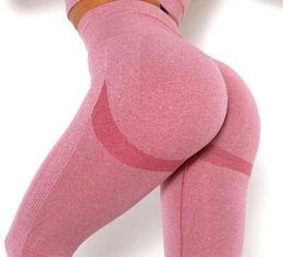 Comfortable Workout Clothes Sports Outfit for Women Seamless Leggings Hip Lifting Yoga Pants Active Wear Sports Suits For1443364