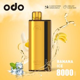 ODO X 8000 Puffs Disposable Vape Puff Vapes Disposable Puff 8000 E-Cigarette With Smart Screen Display 1000 mAh Rechargeable Type-C 20 Flavours