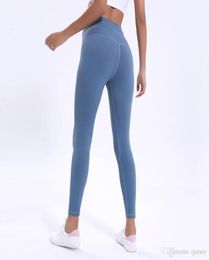 32 High Waist Women Yoga Pants Ankle Gym Leggings Sport Fitness Training Tights With Hidden Pocket Workout Yoga Sports Legging9651656