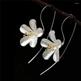 Stud Earrings Daisy Female Earring Fashion Flowers Tassels Jewellery Anti-Allergy