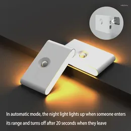 Night Lights Light Motion Sensor Type-C Charging Wireless Magnetic LED Intelligent Wall For Children Bedroom Corridor