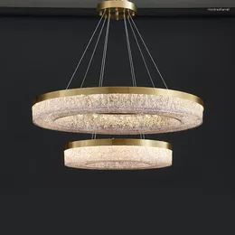 Pendant Lamps Modern Creative Circular Led Lights For Living Dining Room Bedroom Hanging Home Decor Chandelier Lighting