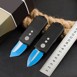 2-models Blue Mini 204P Exocet Razor Auto KNIFE Bounty Hunter Wallet Knives Camp Hunt tactical Micro Cutting tools