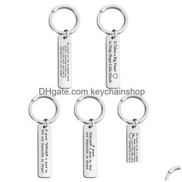 Personalised Cross Keychain Engraved Love Keyring Gift For Couples Girlfriend Boyfriends Key Chain Rings Fy5620 Asfasdf Drop Delivery Dh6Sy