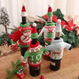 Christmas Decorations Decoration Sweater Wine Bottle Bag Dinner Sleeve Kitchen Supplies Cup Cove 1028
