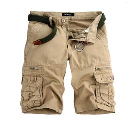 Men's Shorts 2023 Summer Men Cargo Fashion Beach Military Casual Short Pants Multi-pocket Loose Bermuda Overalls Male