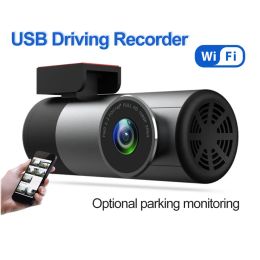 1080P HD Car DVR Driving Night Vision Wifi Dash Camera Loop Recording WideAngle Parking Monitoring Video Recorders V10 ZZ