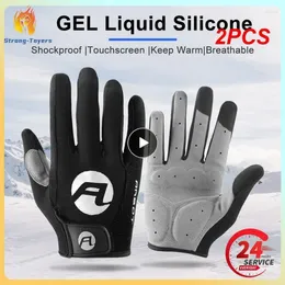 Sports Gloves 2PCS Outdoor Hiking Tacticos Luva Anti-slip Resistant Fabric Touch Screen For Winter Men Women Climbing