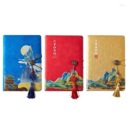 Chinese Style Journal Writing Notebook Hardcover Notepad Ink-proof For Student Dropship