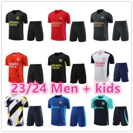 2023 2024 Arsen SAKA soccer tracksuit short sleeve training suit Men and kids 23 24 football tracksuits jersey shirt shorts kit maillot foot camiseta futbol