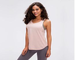 L72 Four Colours Women Yoga Tank Tops TShirt Running Sports Yoga Tops Sexy Fashion Vest Outdoor Fast Drying Lady Yoga Workout Top8372076