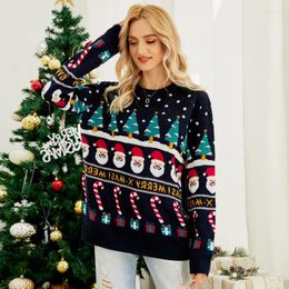 Women's Sweaters Autumn And Winter Crowd Design Christmas Tree Knitwear Pullover Little Snowman Thick Sweaters2023