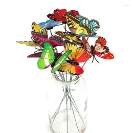 Garden Decorations Butterfly Ornament Diy Wedding Party Colorful Creative Bunch Of Butterflies Outdoor Decoration