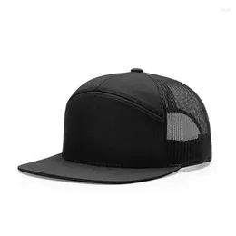 Ball Caps 2024 Seven Panel Baseball CapTop Quality Summer Outdoor Sports Hip Hop Mesh Hats For Men Women Breathable