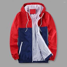 Men's Jackets Men Coat Mesh Breathable Hooded Drawstring Warm Zipper Closure Camouflage Print Smooth Mid Length Pockets Jacket