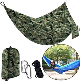 Camp Furniture Double Hammocks Single Person Canvas Portable Camping With Carrying Bag For Hiking Home Travel Patio Garden Outdoors