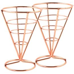 Flatware Sets Display Stands For Party Cone Snack Holder Disposable Plates French Fries Basket