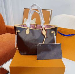 Shoulder Bags Evening Bags 2023 designer luxury shopping bag 2pcs set women's handbag with wallet leather fashion new women's Luxury handbags 1028