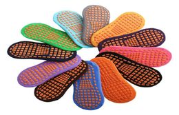 Sports Socks 12 Colour Trampoline Nonslip Floor Children Parentchild Adult Home Yoga Kids Nonskid4659685