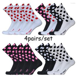 Sports Socks Dot Cycling Professional Racing Bicycle Outdoor Mountain Bike Calcetines Ciclismo Hombre