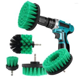 Car Sponge 2/3.5/4/5'' Electric Scrubber Brush Drill Kit Plastic Round Cleaning Tool For Carpet Glass Tyres Nylon Brushes