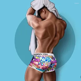 Underpants Fashion Men Underwear Boxer Print Man Boxershorts Male Panties Shorts Cotton Boxers