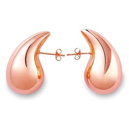 Fashion European American CCB Electroplated Drop Stud Earrings Ladies Summer Geometric Water Drop Earrings Jewellery Female