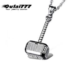 Hammer Necklaces Women Mens Stainless Steel Couple Fitness Jewellery for Neck Fashion Christmas Valentines Day Gifts for Girlfriend Wholesale