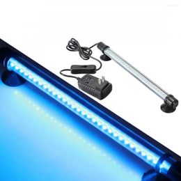 Strips 30 LED Aquarium Fish Tank Waterproof Submersible Stick Strip Light Red Blue Color For Tanks Cisterns Rockeries