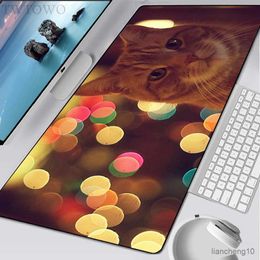 Mouse Pads Wrist Mousepad Custom Large Home keyboard pad MousePads Mouse Mat Cute Cat Gamer Natural Rubber Carpet Soft Pad R231028