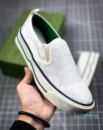 2023 New basic Men Designers Tennis casual Shoes canvas Shoe washed jacquard denim Women