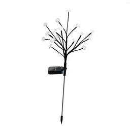 Garden Decorations Solar Stake Lights Flowers Yard Fence Led Decor Landscape Christmas