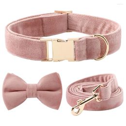 Dog Collars Velvet Collar Soft Bow With Metal Hasp Cute And Comfortable Santa
