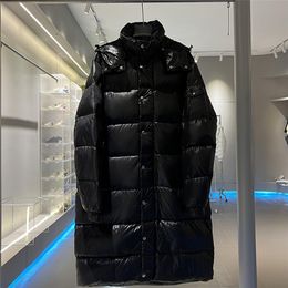 Topstoney Women Fall/winter New Padded Down Jacket Couples Over the Knee Long Hooded Coat Puffer Jackets Parkas Outdoor Streetwear Warm Clothes 2116